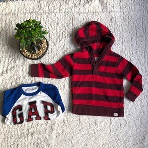 Hoodie & long sleeve top: set of 2